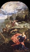 Tintoretto, Saint George,The Princess and the Dragon